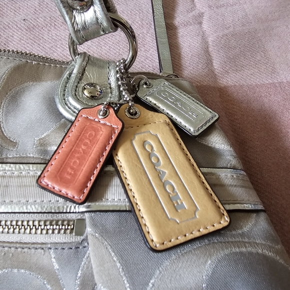 Coach Poppy Metallic Purse - Picture 1 of 5